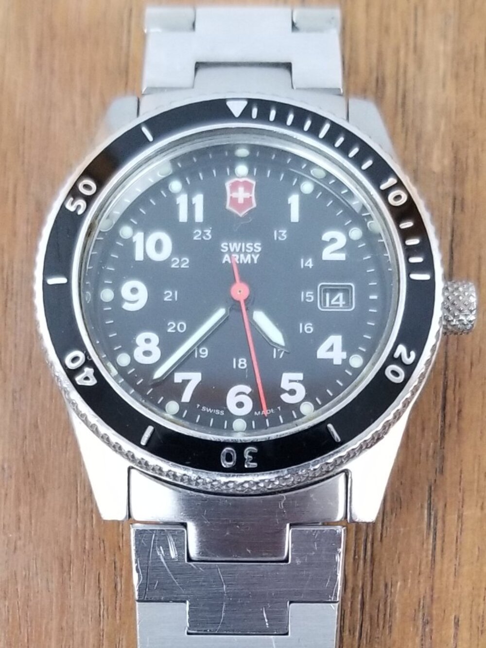 Victorinox Swiss Army Watch Lancer 100 Diver Water-Resistant Women's NEEDS BTRY